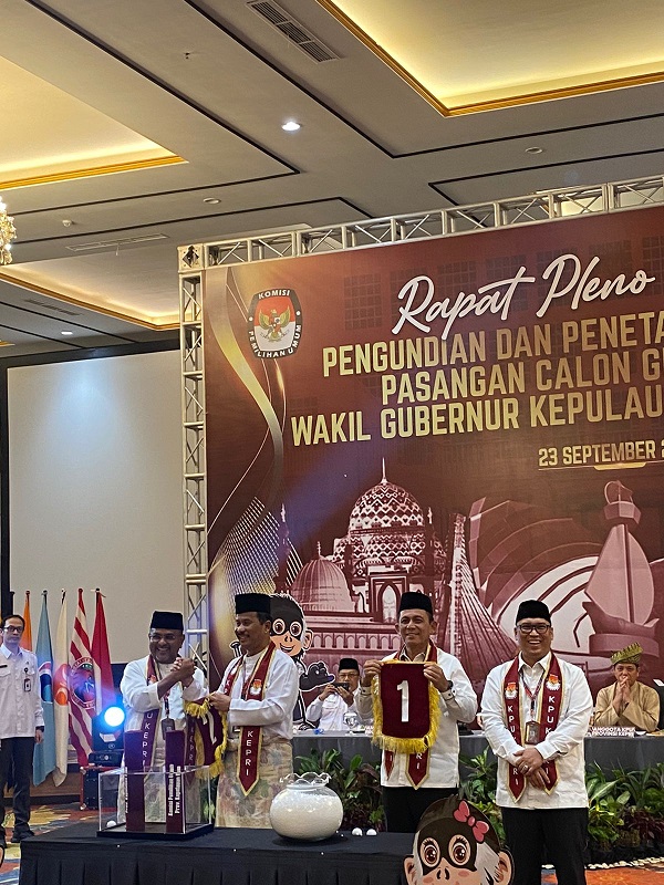 Ansar-Nyanyang Nomor Urut 1 Sedangkan Rudi-Aunur Nomor Ururt 2